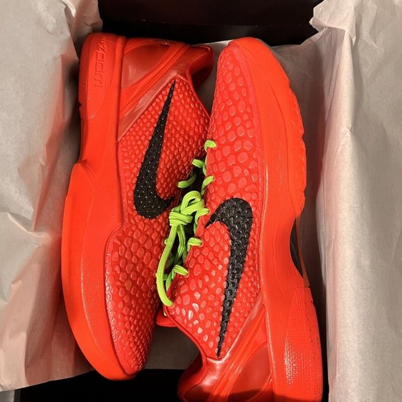Kobe 6 Reverse Grinches Size 12 *NEW WITH BOX*